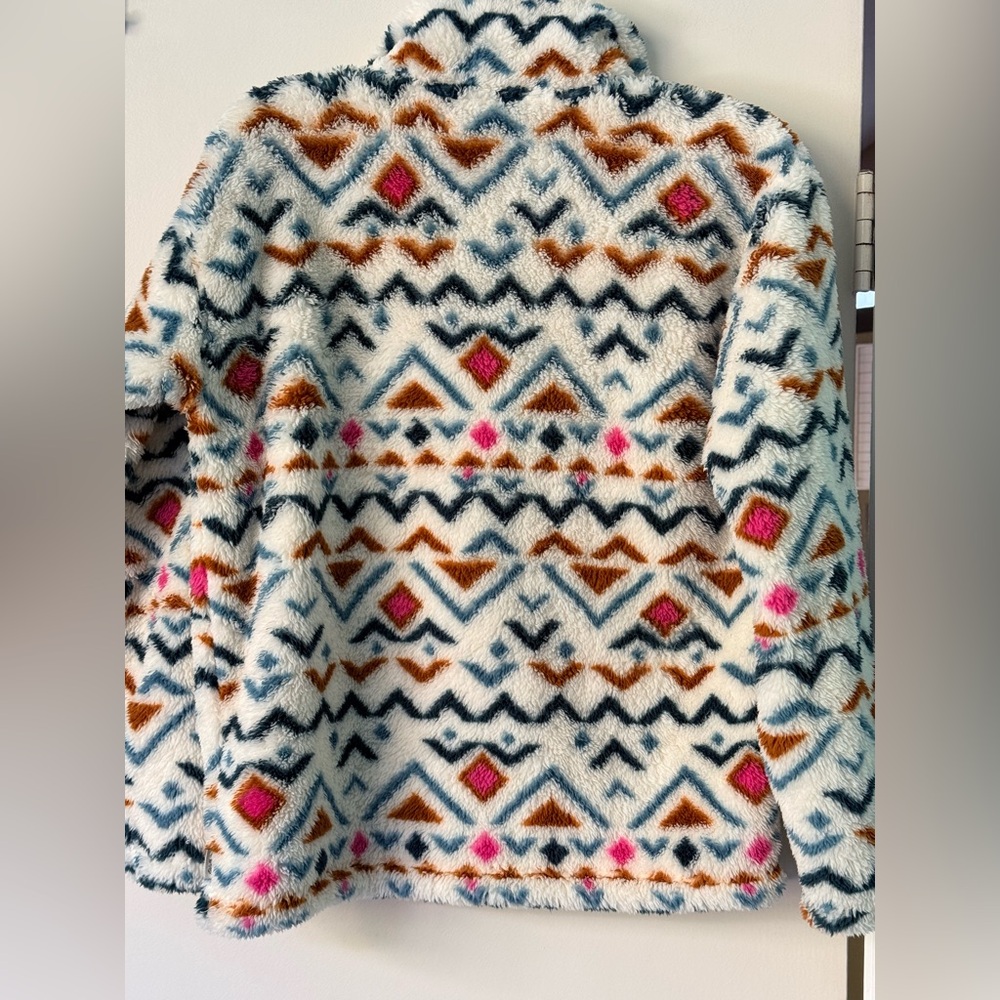 Eddie Bauer Multicolor Fuzzy Pullover - Picture 2 of 8